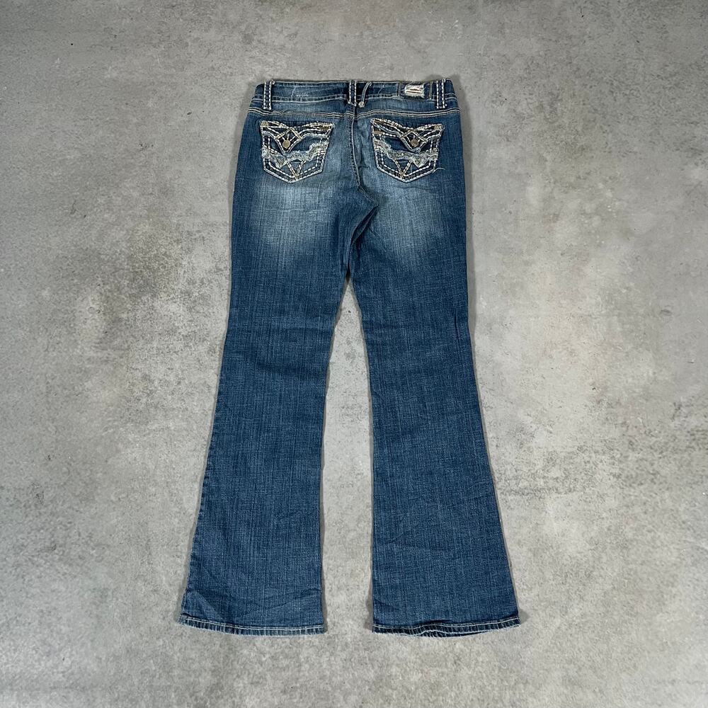 Bootcut Low Rise Hydraulic Women’s Stretch Western Flare Denim Jeans Size: 13/14 - Picture 9 of 11